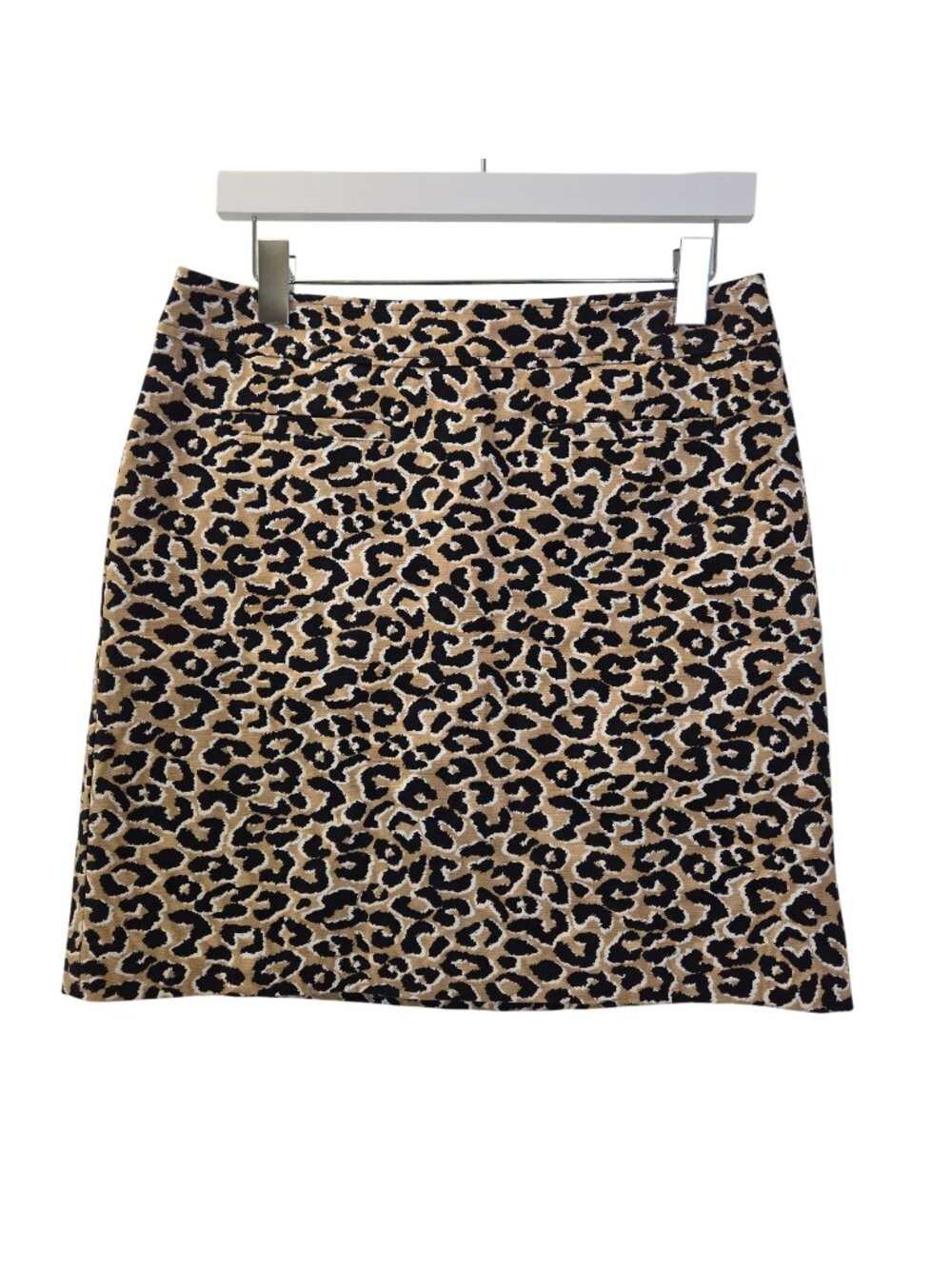 Talbots Petites Leopard Print Mini Skirt Size 8 Petite
